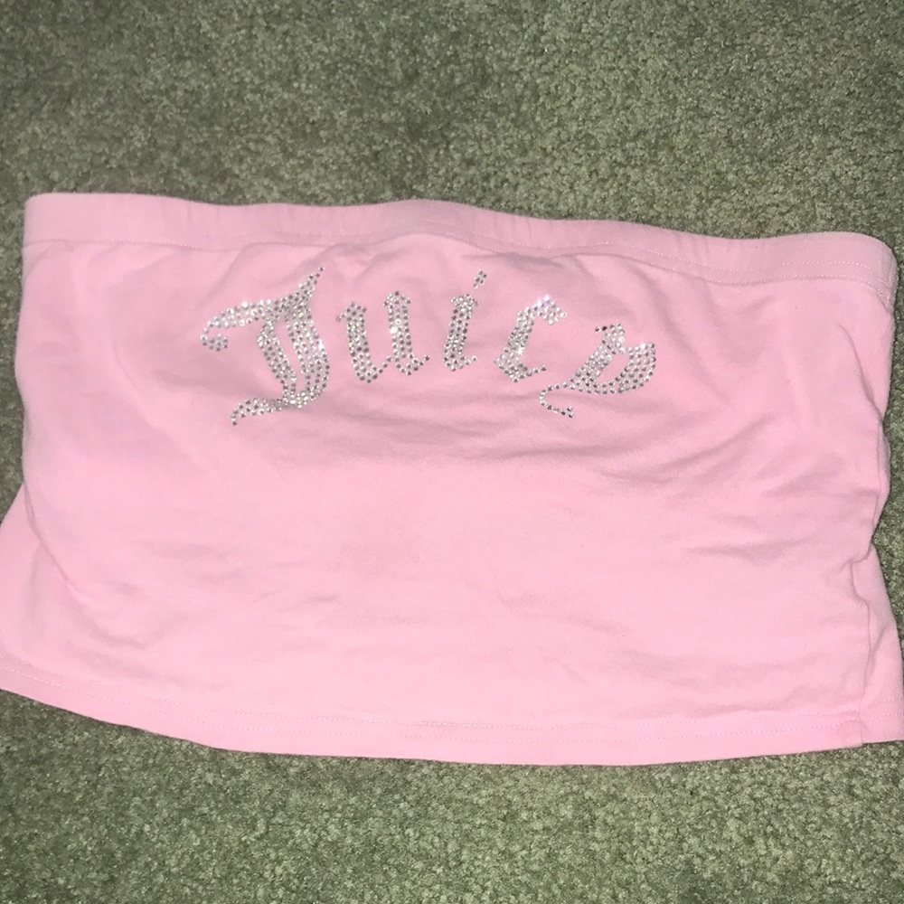 Juicy couture pink crop top